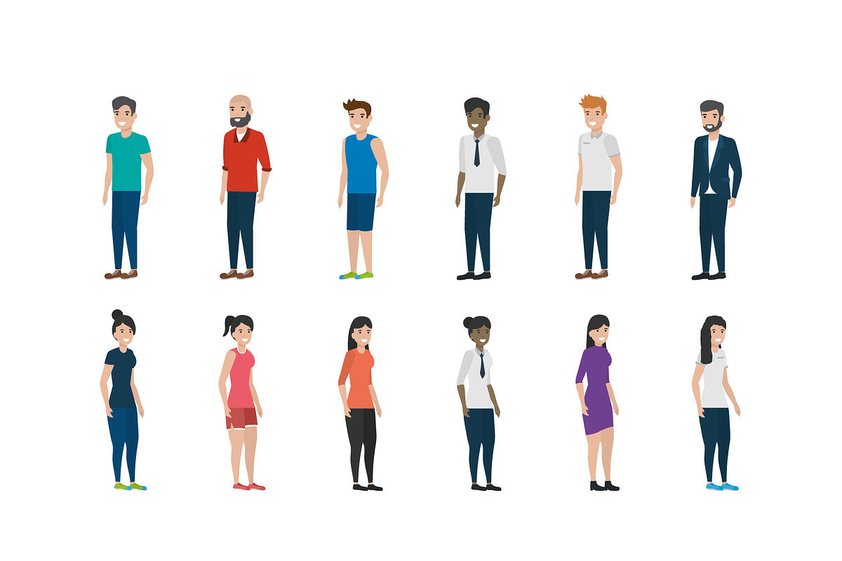 People Character Illustration Set