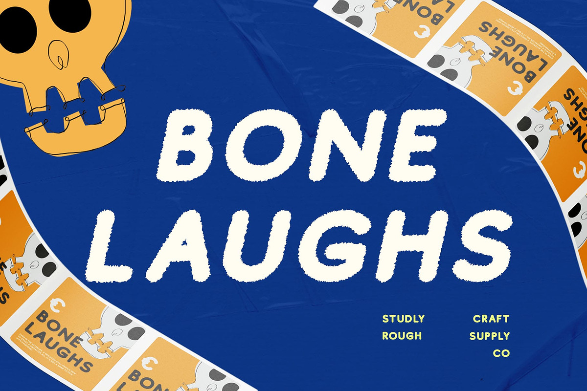 Studly Rough, a Sans Serif Font by Craft Supply Co. (Photo 7 of 8)