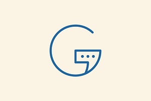 Letter G Chat Logo Template Vector