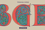 Bohemian medieval initials, a Blackletter Font by kaer_shop (Thumbnail 1 of 12)