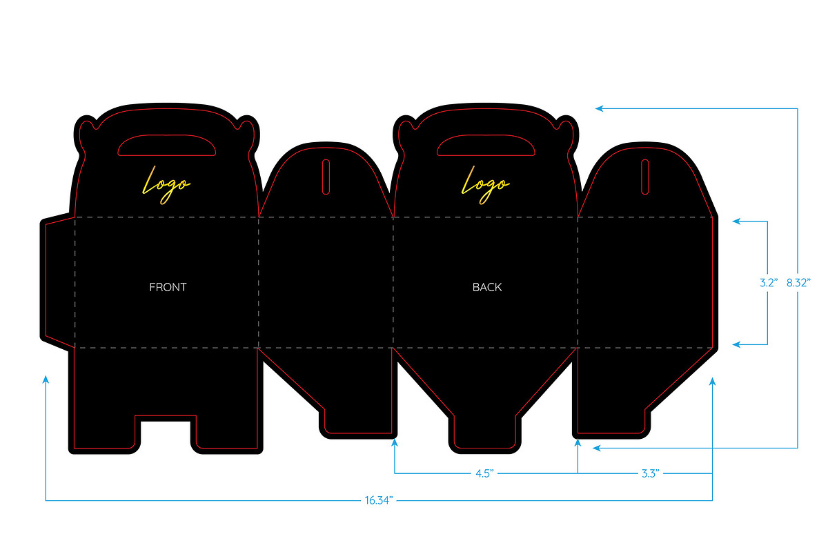 Gable Box Mockup + Template, a Packaging Mockup by Korner (Photo 10 of 12)