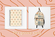 70s Retro Pattern Collection, a Pattern Graphic by Lisa Mill (Thumbnail 6 of 7)