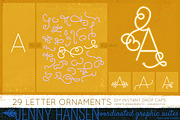 DIY Drop Caps Line Craft Mega Pack, an Object Graphic by Jenny Hansen Suites (Thumbnail 2 of 4)