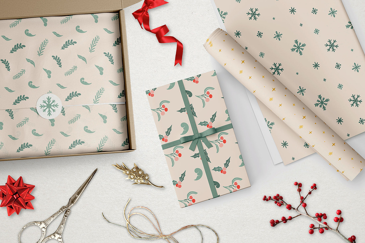 Christmas Retro collection., a Decorative Illustration by ElenKoss (Photo 12 of 15)
