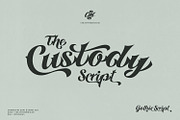 Custody Script, a Blackletter Font by creativemedialab (Thumbnail 9 of 9)