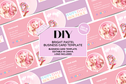 Pastel Business Card Template, a Business Card Template by SunshineStudioBoutique (Thumbnail 2 of 10)