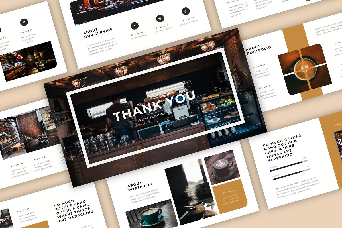 Supplies - Cafe PowerPoint Template, a Presentation Template by riz creative studio (Photo 2 of 9)
