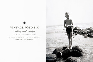Vintage Foto Fix Photoshop Actions