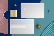 Abstract Credit Card Top View Mockup, an Advertising Mockup by Qaleb Studio (Thumbnail 2 of 2)