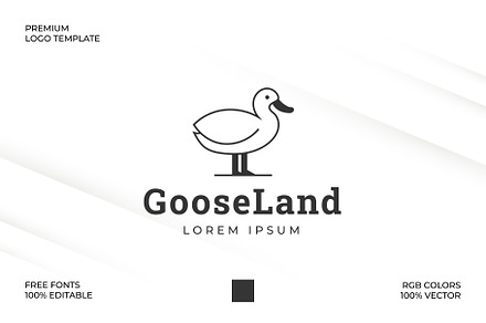 Goose Logo Template