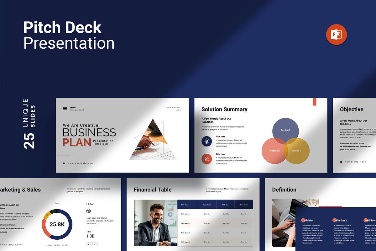 Business Plan Presentation Template, a Presentation Template by Studio_Clarity (Photo 1 of 5)