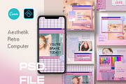 Aesthetik Canva & PS Retro Insta, a Social Media Template by Dirtytemp Studio (Thumbnail 1 of 5)