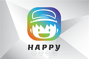 Happy Kid with Hat Logo Template, a Branding & Logo Template by Heavtryq Design (Thumbnail 1 of 3)