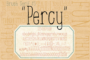 Brush Serif - Percy *Hand Painted*