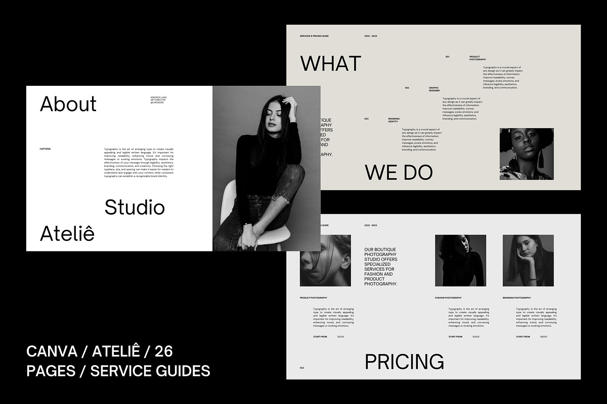 Ateliê - Canva Services Guide, a Presentation Template by Elokka Std. (Photo 1 of 7)