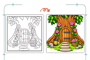 Secret Garden Days Coloring Book, a Decorative Illustration by Coco Bloom (Thumbnail 5 of 7)
