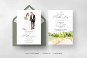 Bride & Groom Wedding Invitation, an Invitation Template by BlueRobinDesignShop (Thumbnail 6 of 6)
