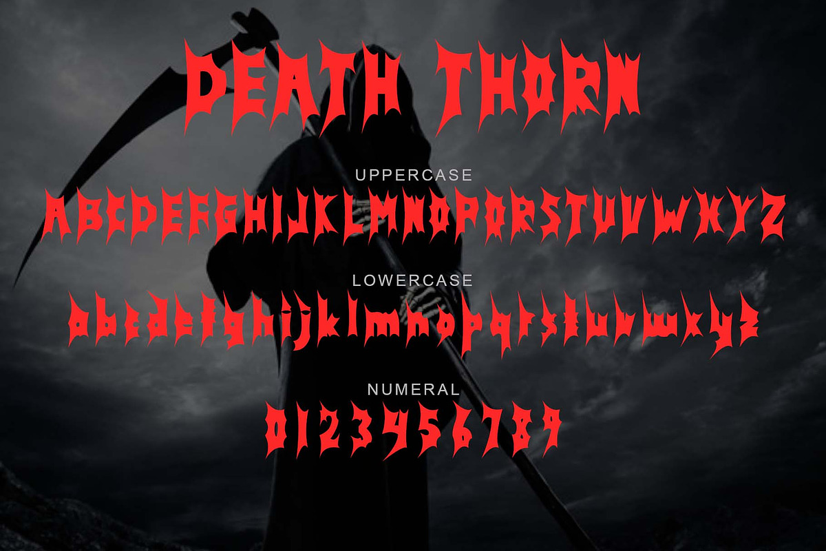 Death Thorn, a Handwritten Font by Yoga Letter (Photo 5 of 6)