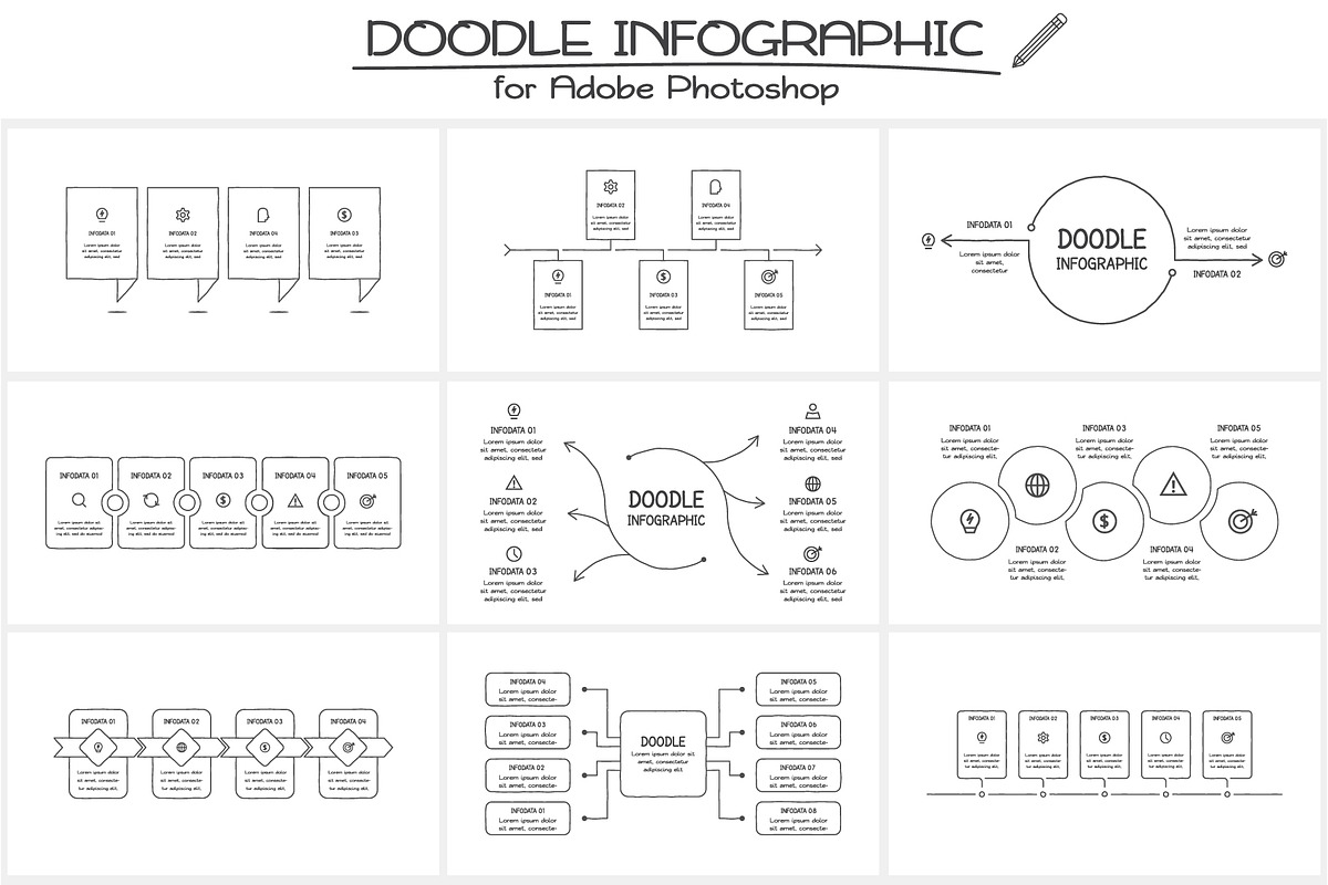 Doodle animated infographics 3, a Presentation Template by Infographics project (Photo 5 of 10)