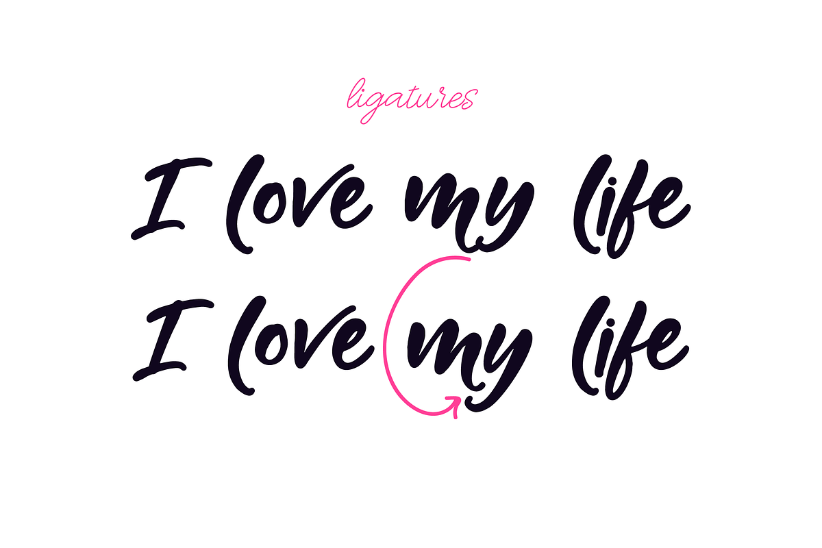 Mutual Feelings Font preview 5