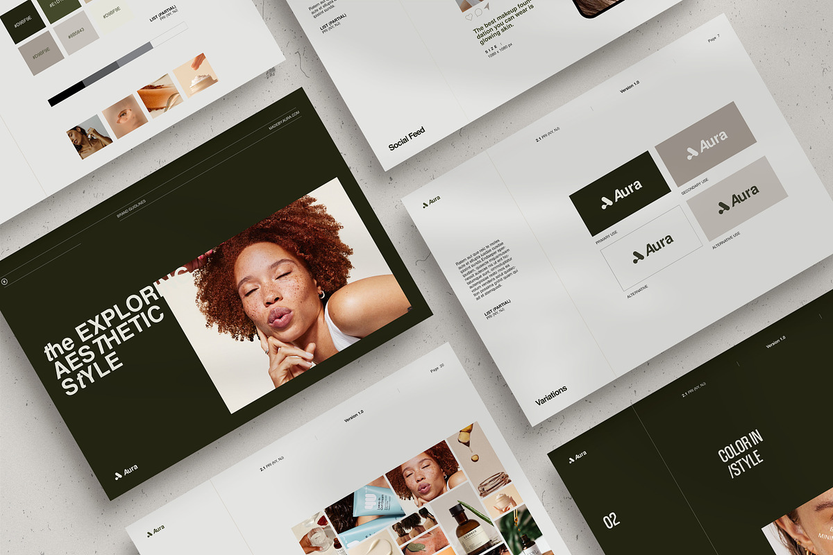 Aura / Brand Guidelines, a Brochure Template by Studio Elevate (Photo 11 of 11)