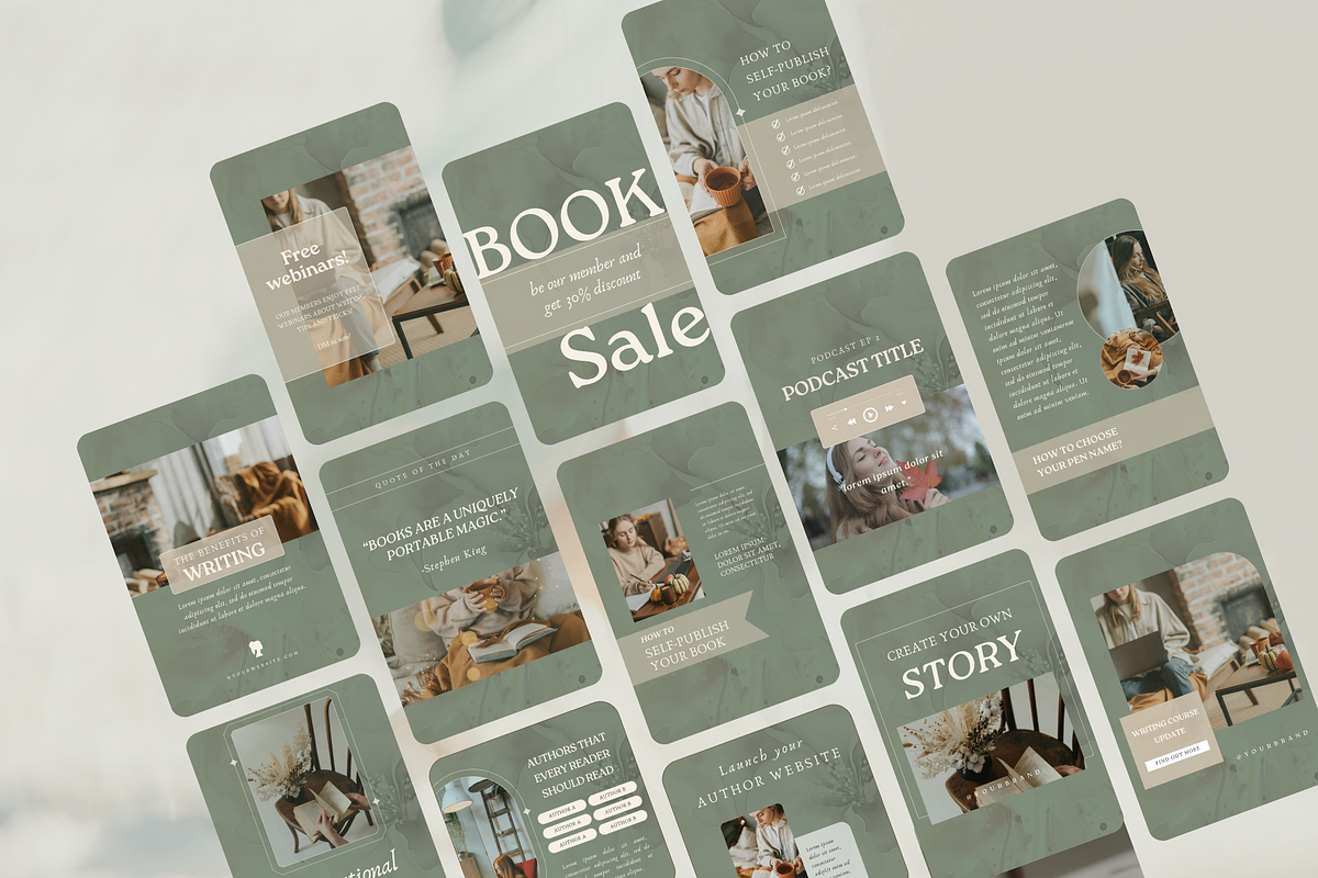 Writer instagram story template, a Social Media Template by Petite Zakka Boutique (Photo 5 of 7)