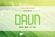 Daun - a Natural Sans Serif, a Sans Serif Font by lutfiachmad1 (Thumbnail 1 of 4)