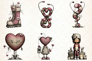 Whimsical Nurse Christmas Clipart, an Illustration by DreamCafeArt (Thumbnail 2 of 8)