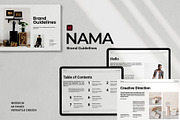 NAMA | Brand Guidelines, a Brochure Template by Analogi Studio (Thumbnail 1 of 20)