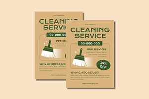 Cleaning Service Flyer Set