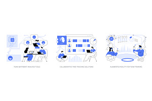 AI and Tools Enhancing Team, a Technology Illustration by Visual Generation