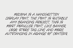 Melona - Marker Font