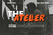 Dirty Weather Bubble Display, a Font by Haps Space (Thumbnail 10 of 11)