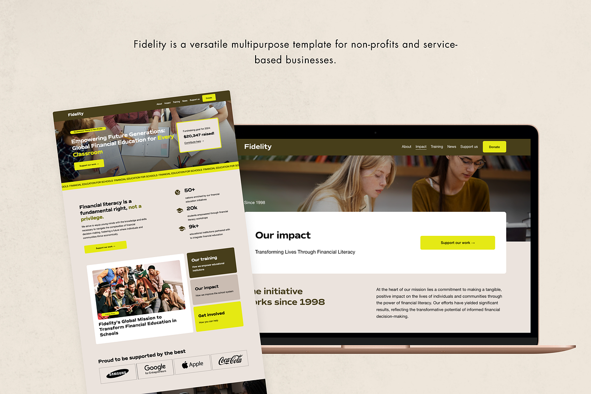 Squarespace Template: Fidelity, a Squarespace Template by Applet Studio (Photo 4 of 5)