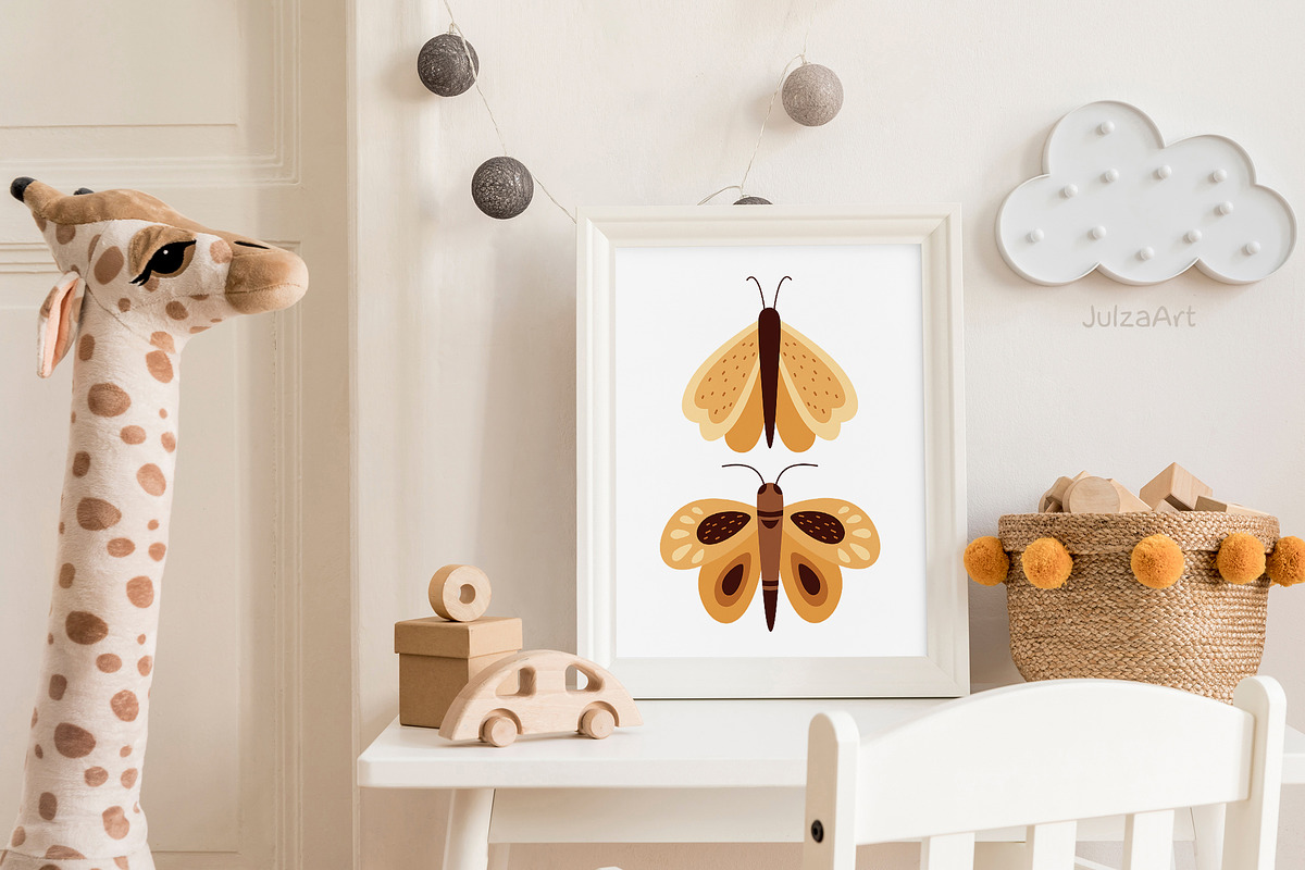 Butterfly clipart, a Seasonal Illustration by JulzaArt (Photo 3 of 6)