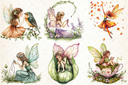 Garden Fairy Clipart PNG, an Illustration by DreamCafeArt (Thumbnail 2 of 7)