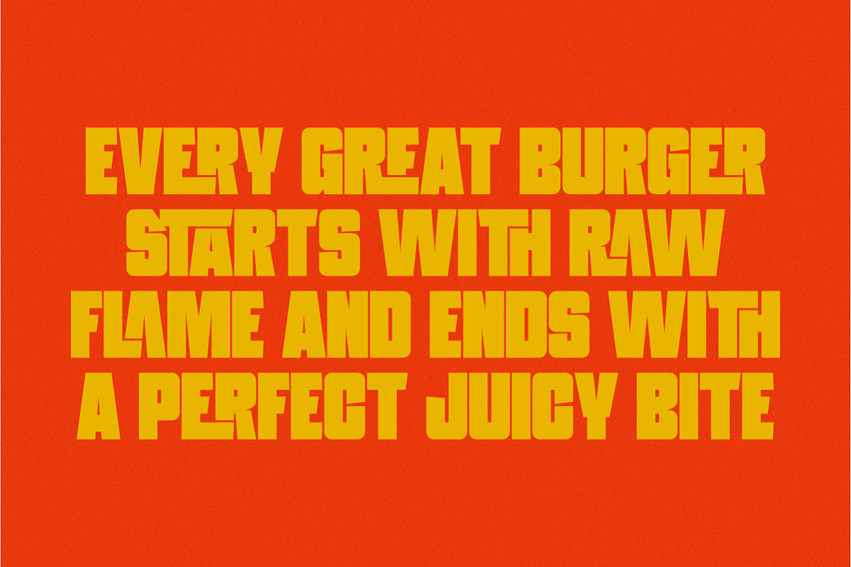 Fresh Burger - Modern Display Sans, a Sans Serif Font by Pian45 Studio (Photo 4 of 8)