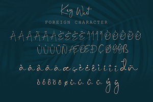 Key West Hand Lettered Script Font