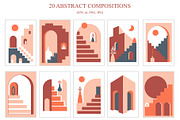 Abstract Architecture Poster Card, an Illustration by Svetlana Avv (Thumbnail 3 of 6)
