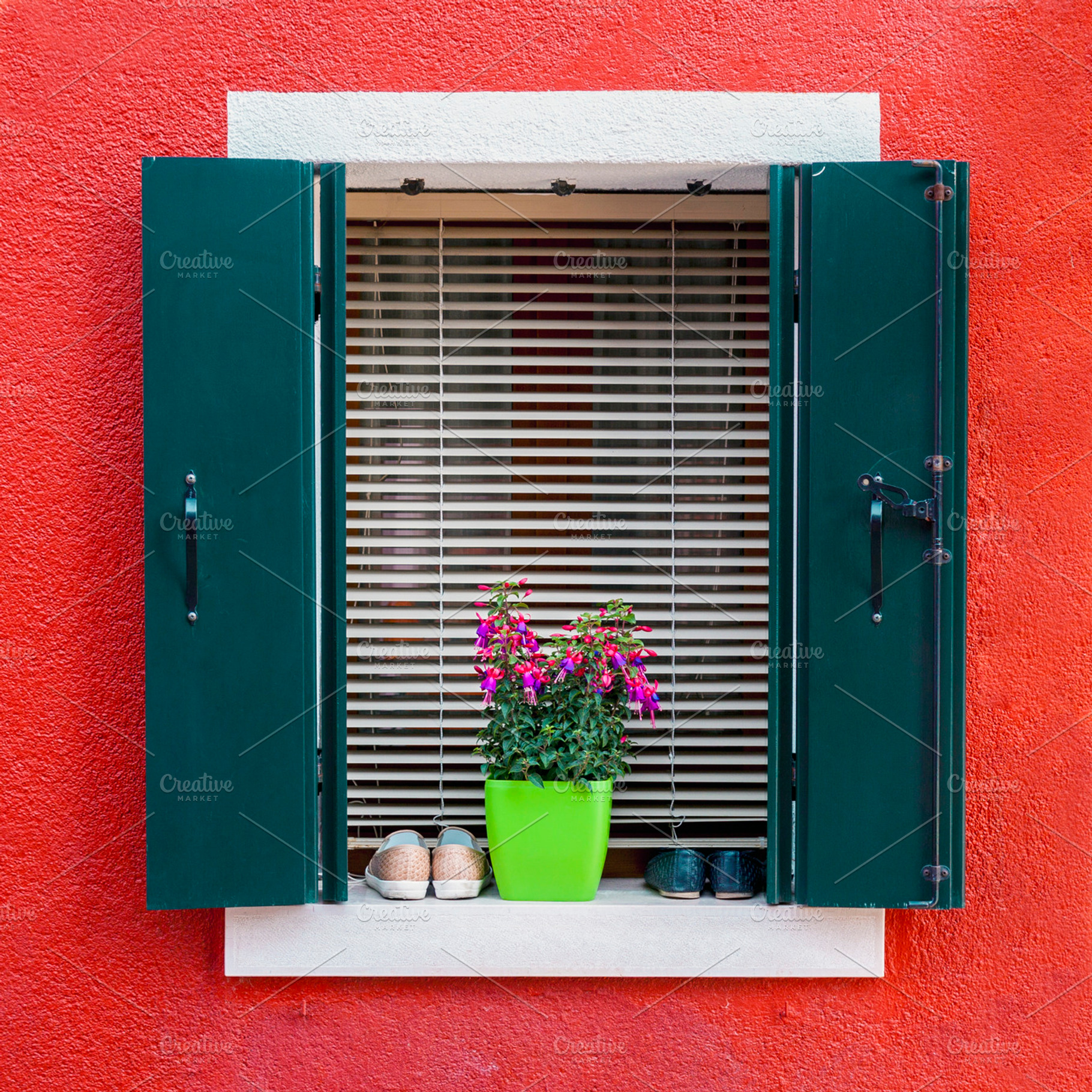 Colorful window in Venice, an Architecture Photo by BOOCYS