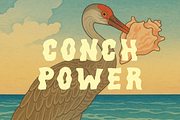 Sunbleach - a wavy display font, a Font by Press & Pen (Thumbnail 5 of 6)