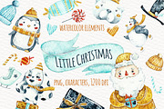 Watercolor little Christmas, an Illustration by talloshau's illustrations (Thumbnail 1 of 6)