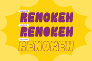 Renokeh - Bubble Font, a Sans Serif Font by QR Design Studio (Thumbnail 2 of 8)