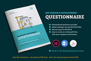 App Design Questionnaire, a Stationery Template by GraphicsEgg (Thumbnail 1 of 7)
