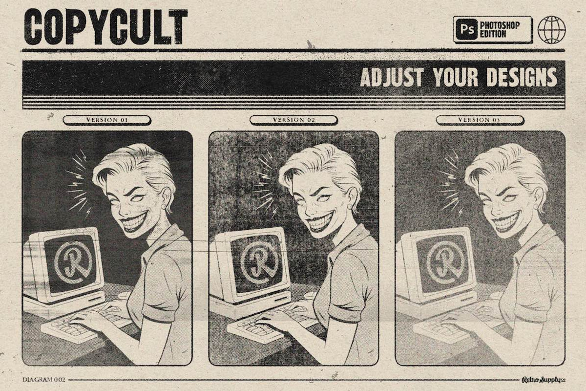 CopyCult for Photoshop, a Brush Add-On by RetroSupply Co. (Photo 10 of 12)