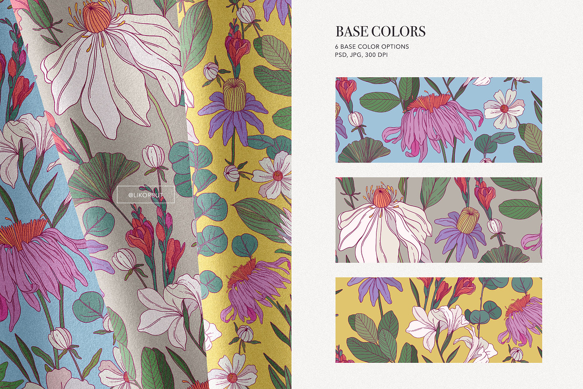 Enigma. Floral Pattern and Graphics, a Pattern Graphic by likorbut (Photo 5 of 11)