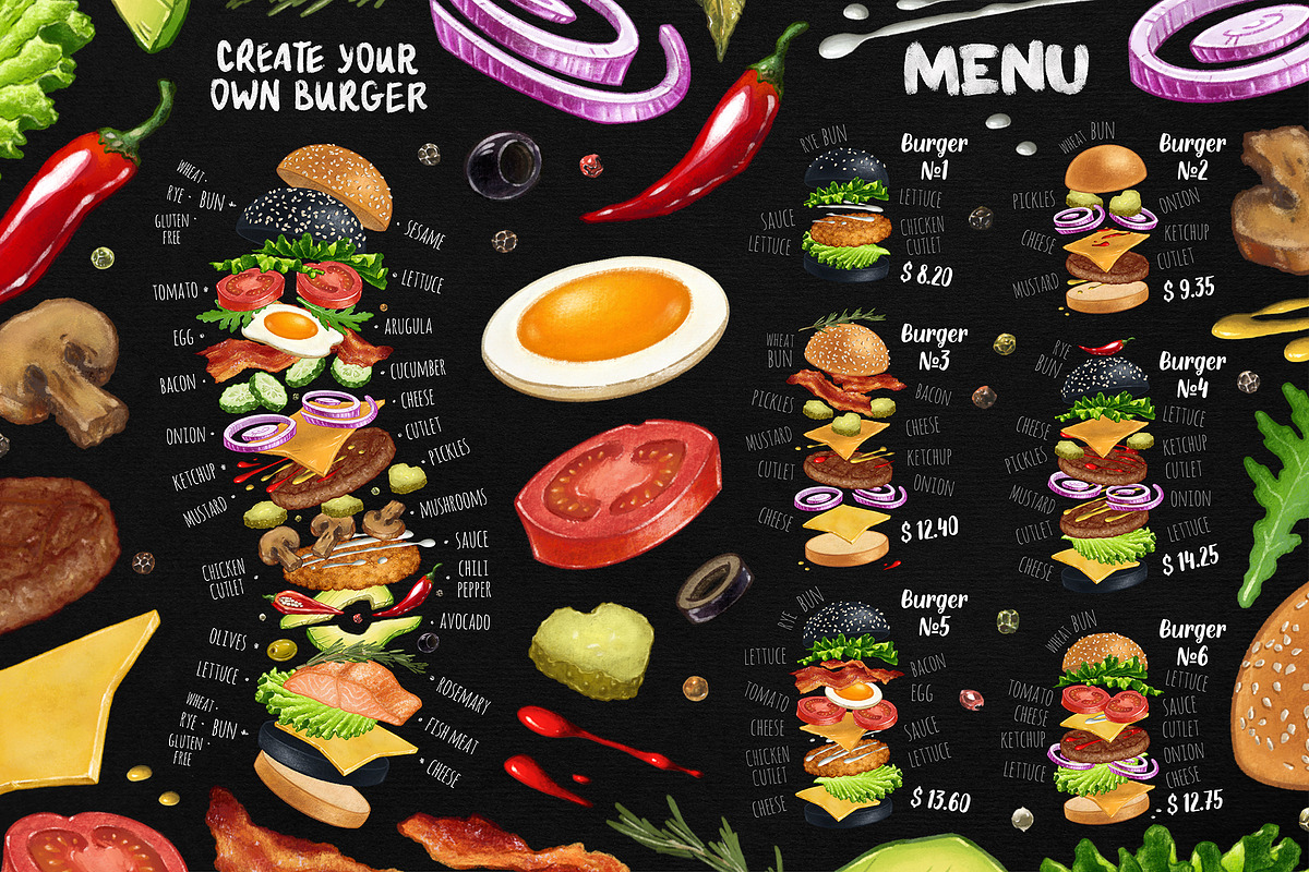 Burger Creator, a Decorative Illustration by Margo Miller (Photo 27 of 31)