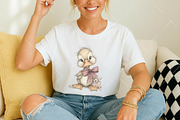 Whimsical Spring Duck Clipart, an Illustration by OK Design (Thumbnail 6 of 6)