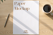 Minimalist A4 Stationary Mockup Pack, a Stationery Template by Mock It Up (Thumbnail 1 of 4)