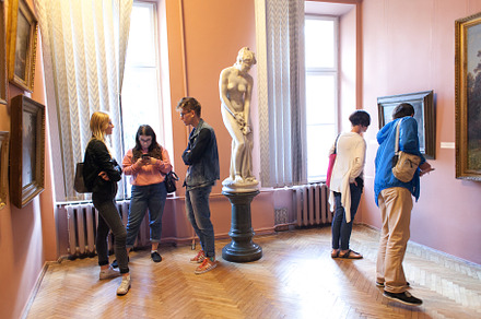 A group of teenagers on an excursions of Art Gallery. Children in art museum or, an Arts & Entertainment Photo by Rohan Photography